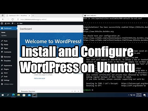 How to create a website on Ubuntu with WordPress