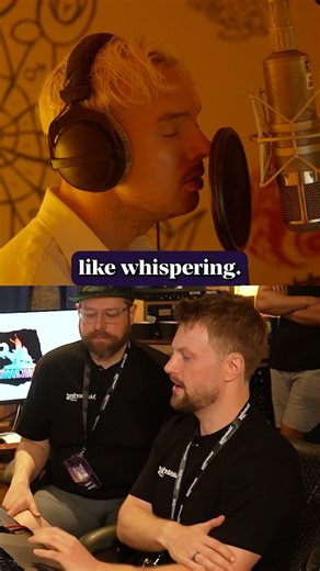 Intimate vocals with atmosphere = front to back space. 💫