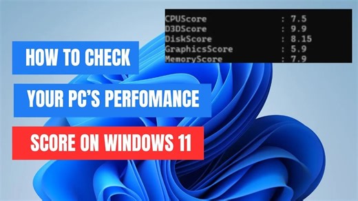 如何检查电脑的 Windows 性能分数（隐藏技巧）_哔哩哔哩_bilibili