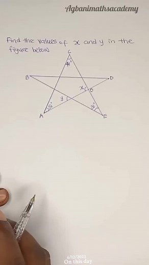 Solving Triangle Angle Problem: Find X and Y Values