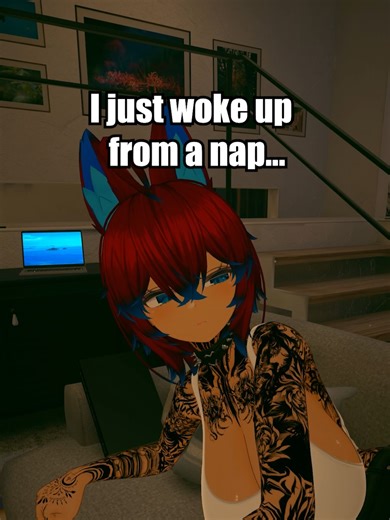 I will never be the same after this nap. 😐 #apenlive #vtuber #anime #animation #napping #naps #relateable