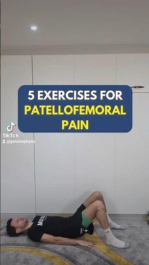 5 EXERCISES TO RELIEVE PATELLOFEMORAL PAIN! #kneepain #kneepainreliefexercises