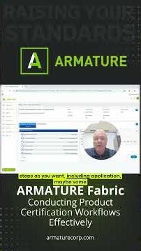 ARMATURE Fabric - Conducting Product Certification Workflows Effectively