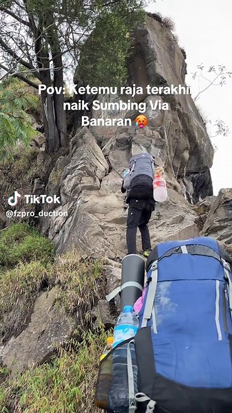 Raja terakhir Jalur Sumbing Via Banaran 🥵 #watuondho #pendakigunung #sumbingviabanaran #3371mdpl