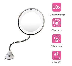 [Hot Item] 10X Magnifying LED Makeup Mirror with Foldable Design