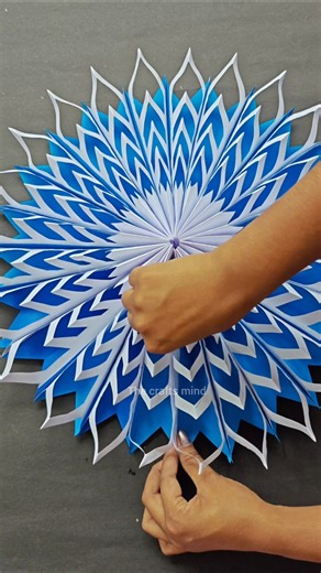 Beautiful paper 3D hanging ❤️✨ #paperwallcraft #craft #diy #walldecor #ytshorts