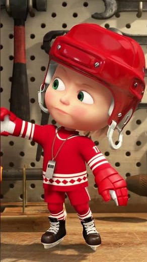 Building an Ice Rink 🧊🏒#WhataWonderfulGame #MashaAndTheBear #Shorts #cartoonforkids #kids #animation