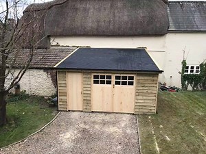 9.6K views · 25 reactions | Bespoke garage replacement for a very happy client in Dorset - thank you to the boys at The Urban Sawmill for a great install. Visit our showroom in Wimborne to discuss your next project - we're open 7 days a week :) #garage #garageconversion #bespoke #dorset #dorsethour #livingoutside #wimborne | Living Outside Ltd | Facebook
