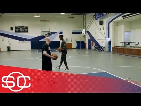 My Wish: Ethan shoots hoops with Jimmy Butler | SportsCenter | ESPN