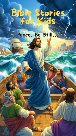 Jesus Calms Storm: A lesson in faith -Bible Stories for Kids #biblestoriesforkids #kidsbiblestories