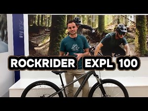 ROCKRIDER 29" Expl 100 mountain bike, gray, front suspension, aluminum frame, MTB #cycling