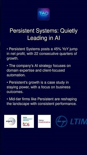 Persistent Systems: Quietly Leading in AI