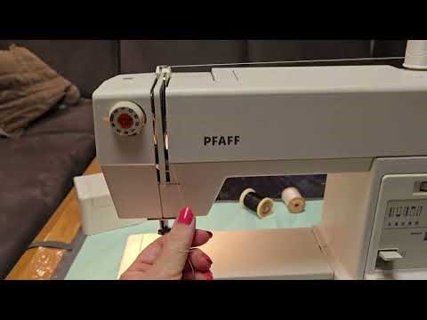 How to Thread Pfaff Varimatic 6085. Anleitung Einfädeln. Пошаговая заправка нити в машинке.