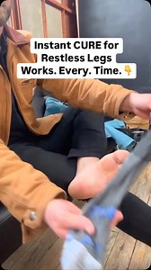 This works with restless leg syndrome (RLS) by providing deep pressure stimulation, which calms the nervous system similar to a weighted blanket. The compression offers proprioceptive feedback, potentially reducing the urge to move, while also improving circulation and modulating nerve signals. Though not a widely documented treatment, the combination of these effects could explain why symptoms ease after about 15 minutes. FOLLOW to be well! #virals | Moore Wellness