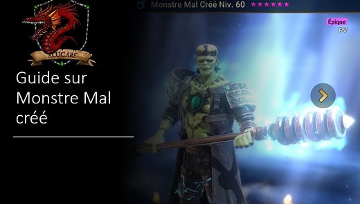 Guide sur Monstre Mal créé artefact et maîtrise