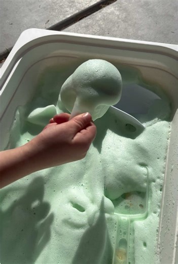 Part 4 | Toddlr St. Patrick’s Day Activities 🍀🌈 have you used aquafaba in your sensory bins before? this was our first time and it was a hit! a great alternative to soap when you want fun fluffy, foamy textures that are taste safe. we used: 🍀 2 cans of chickpeas (use the water but save the chickpeas to make hummus or roast them later!) 🍀 green food dye 🍀 plastic gold coins 🍀a variety of scoops, shovels, etc. 🍀 hand mixer or blender if you’re looking for fun seasonal activities to do with 