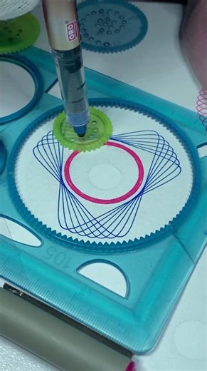 ✨ Hypnotic Spirogram Patterns | Satisfying Color Loops #shorts #spirograph #art #asmr #sound