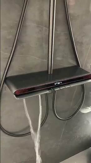 Thermostatic Piano Key Shower Faucet Set | Digital Display, Ambient Light & Full Shower Experience