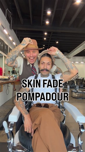 Igor Sadurskii on Instagram: "Skin Fade Pompadour — Traditional Barbering Tutorial Save this post and learn the timeless style. 1️⃣The Beginning Invite your guest to the chair, put on the cape and secure it with a metal clip. 👉 PRO TIP: Always check the neck closure — comfort shows professionalism. 2️⃣Start the Service Mist the hair with a spray bottle, adding a couple drops of your favorite alcohol-based tonic into the water. 👉 PRO TIP: Place a dry towel over the shoulders to ke