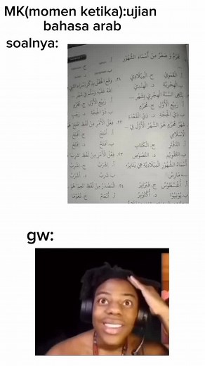 lulusan SD nekat masuk Mts🗿#PAS #ujiansekolah #fypシ゚viral #bahasaarab