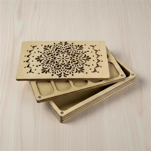 Multilayer Wood Bead Organizer Tray With Lid, Seed Bead Storage Box - Etsy