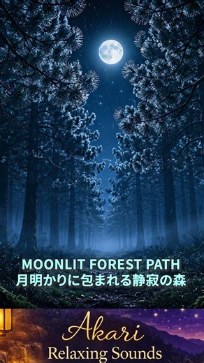 【432Hz睡眠BGM】MOONLIT FOREST PATH｜月明かりに包まれる静寂の森