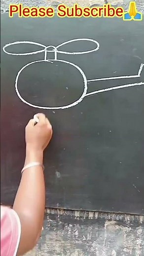Helicopter =🚁.How To Draw A Helicopter. Easy Drawing. Simple Drawing.#helicopter #Viral #Short