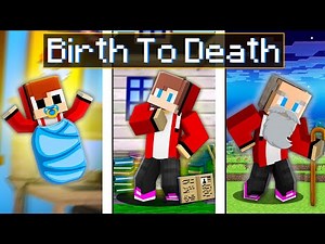 JJ Life from BIRTH to DEATH in Minecraft Challenge - Maizen JJ and Mikey