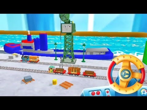 Train To Ship Cargo Loading Gameplay | Crane Loading Simulator 