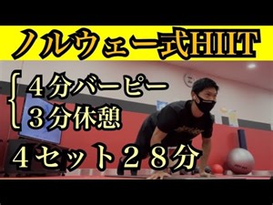 【世界一効率が良い最高の筋トレ】ノルウェー式HIITをやってみた 【タイマー付き】