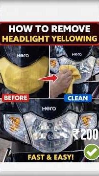 Old → New Headlight മഞ്ഞിച്ചിരിക്കുന്ന ഹെഡ്ലൈറ്റ് 5 മിനിറ്റിൽ പുതുപുത്തൻപോലെ 😱