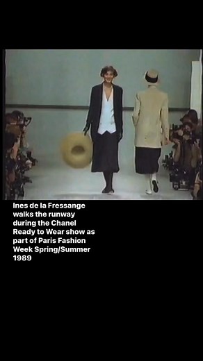 34K views · 1.1K reactions | : Ines de la Fressange walks the runway during the Chanel Ready to Wear show as part of Paris Fashion Week Spring/Summer 1989 | Runwaymodel | Facebook