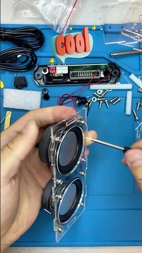 BANRIA DIY Bluetooth Speaker Kit, FM Radio Soldering Practice Kit with LED Spectrum #diy