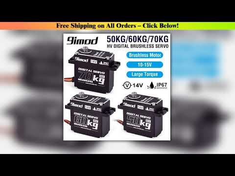 9imod 50KG 60KG 70KG HV Waterproof Digital Brushless Servo 14V Metal Gear Steering RC Servos For