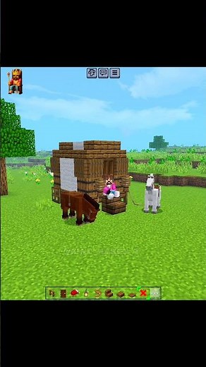 Old Horse Wagon Build! 🐎 | Minecraft Shorts