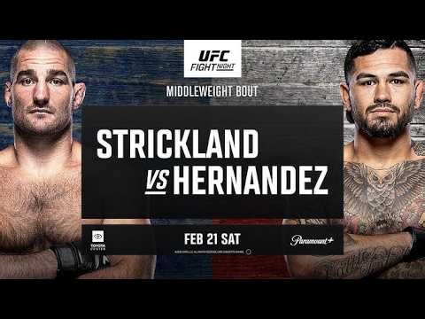 UFC HOUSTON LIVE STRICKLAND VS HERNANDEZ LIVESTREAM & FULL FIGHT COMPANION