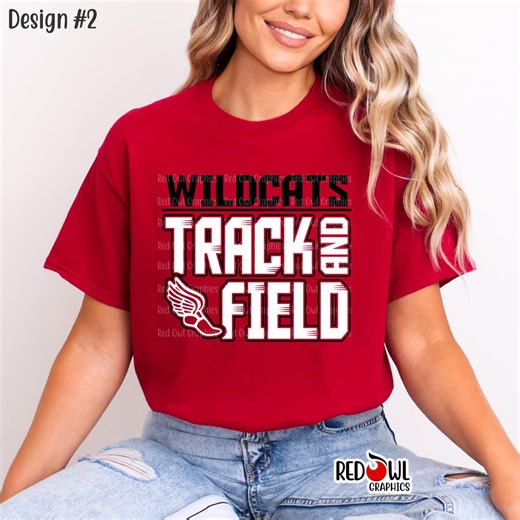 Wildcats Track Shirt, Personalized, T-shirt, Sweatshirt, Tee, Hoodie, Team Mascot, School Spirit, Coach, Mom, Dad - Etsy