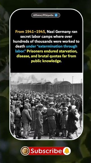 Nazi Labor Camps of Lethal Exhaustion #ForcedLabor