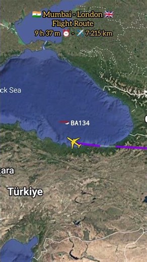 🇮🇳 Mumbai to 🇬🇧 London Flight Route | Boeing 787 | British Airways | Sat 25 Apr 2026 #aviation