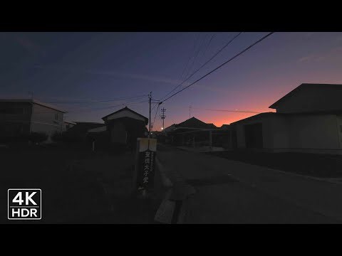 4K Japan Immersive Walk | The Last Light: Calm Evening Walk as the Sun Sets Over the City