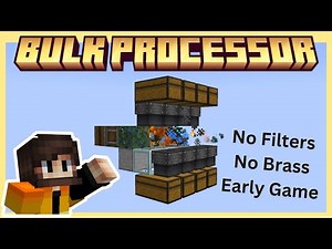 Simple Bulk Processor - Create Mod 0.5.1 (No Filters, No Brass, Early Game design)