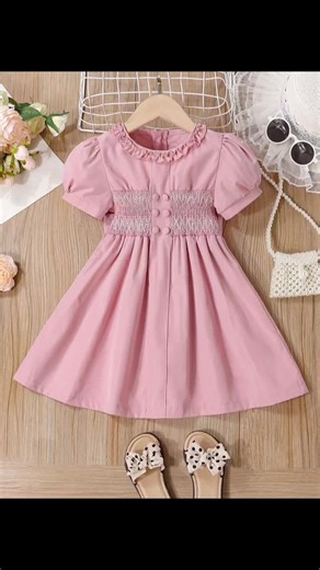 Charming Children's Dresses with Ruffled Sleeves