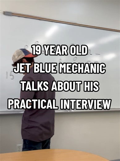 19 year old recently hired by jet blue explains what he saw during his interview #aviation #aviationmaintenance #aircraftmechanic #jetblue#interview