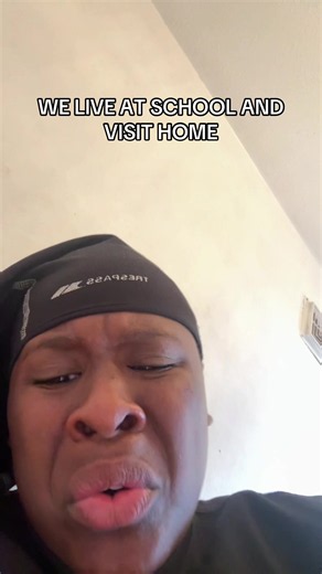 We live at school and visit home — student life phrase