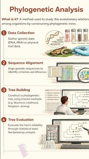 Step-by-step process for phylogenetic analysis