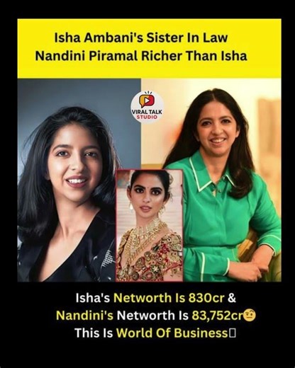 Nandini Piramal Surpasses Isha Ambani! India’s Newest Billionaire Power Shift Explained #shorts