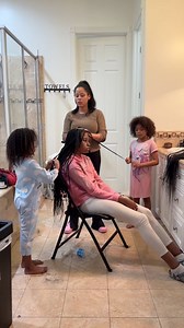 144K views · 5.2K reactions | My 7 year old assistant hairdresser was the biggest help throughout the whole process. Few of my other kids joined too. These are definitely my kids. But fr tho, Jacey is a real braider. Juju does her thing too. | Beautiishername | Facebook