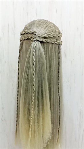 Braided Hairstyle Tutorial 💖#braidedhairstyle #braids