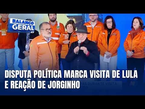 Lula e Jorginho Mello trocam farpas em visita presidencial a Santa Catarina