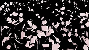Premium stock video - Video overlay animation of many sheets of paper far down
